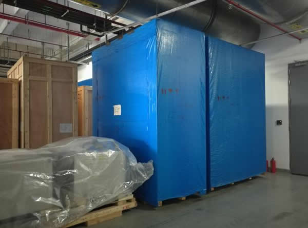 防水防尘包装应用案例：聚乙烯雨布木箱外包装
